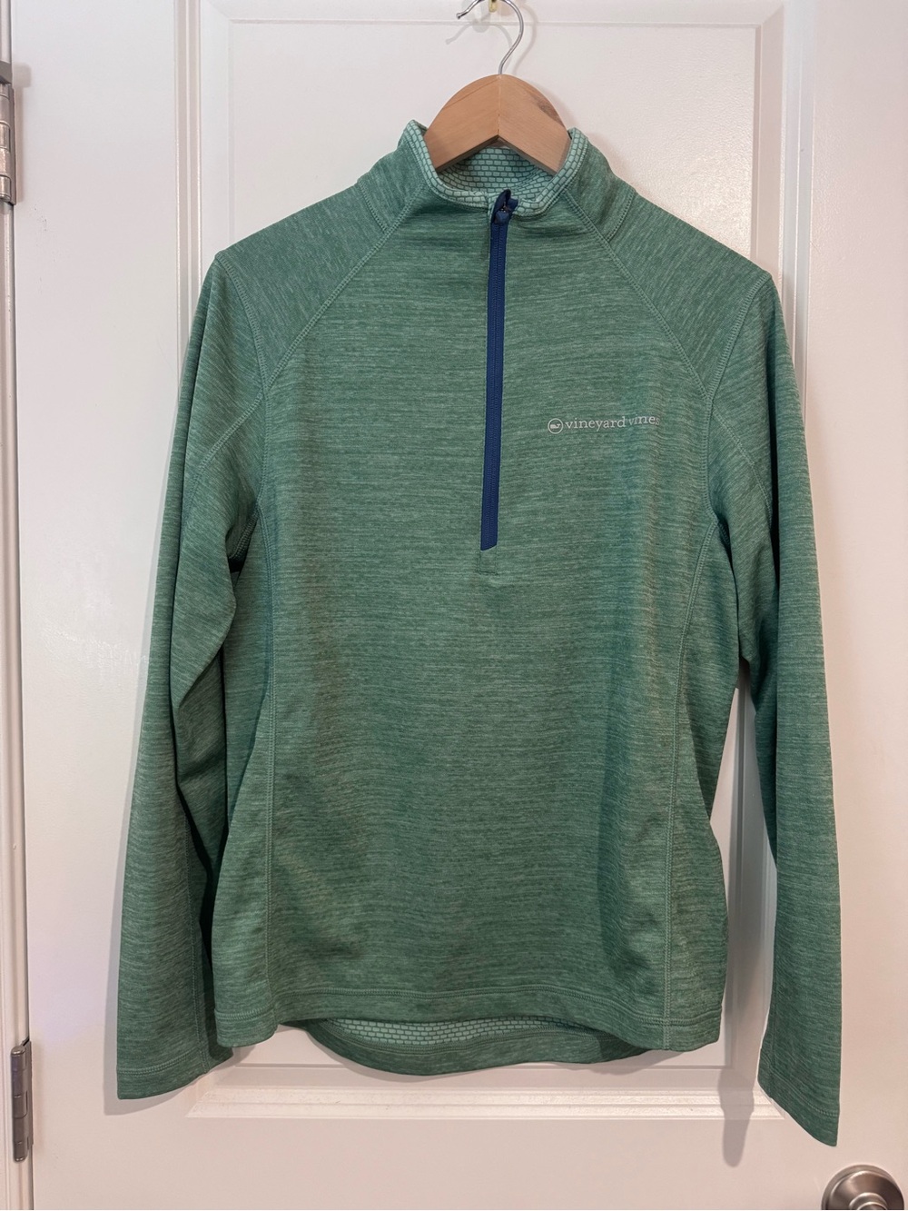 Vineyard Vines Sankaty Quarter-Zip Men's XS Green Performance Thermal Pullover